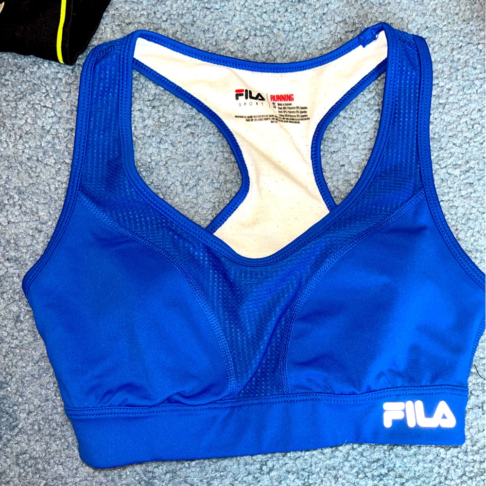 Royal Blue Fila Sports Bra- size small - Picture 1 of 3